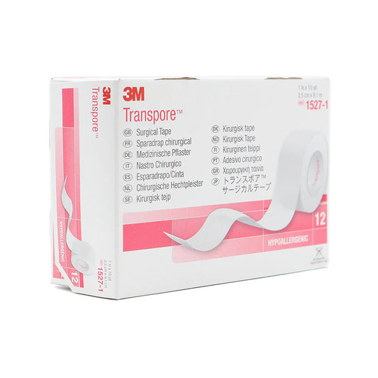 3M TRANSPORE (CLEAR) SURGICAL TAPE - 1"